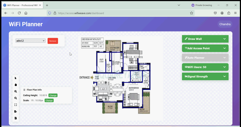 Access Point Placement Interface